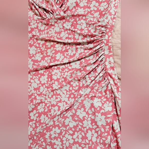 LAUREN Ralph Lauren Pink Floral Dress Size 10 - Picture 2 of 4